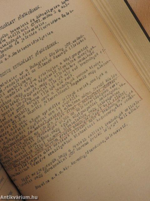 Magyar Királyi Államvasutak Budapesti Üzletvezetőségének körlevelei 1923. január-december