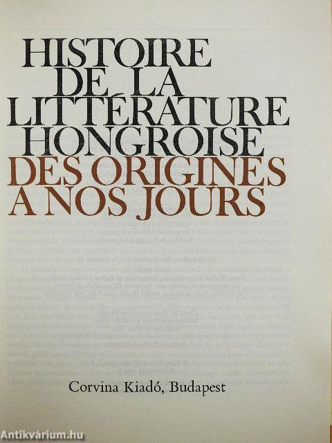 Histoire de la littérature Hongroise