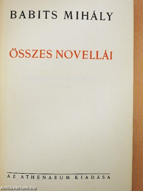 Babits Mihály összes novellái