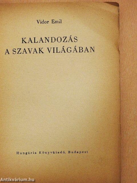 Kalandozás a szavak világában