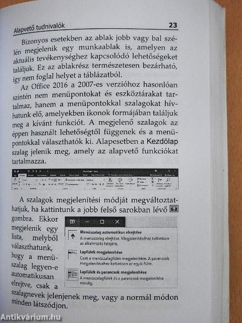 Microsoft Excel 2016 zsebkönyv