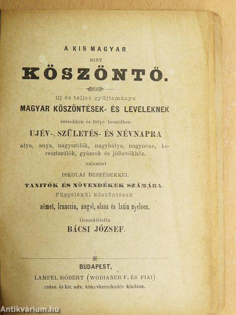 A kis magyar mint köszöntő