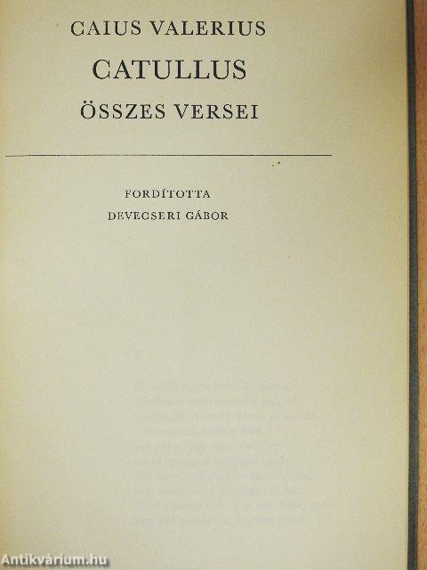 Caius Valerius Catullus összes versei