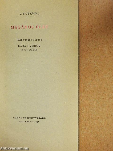 Magános élet