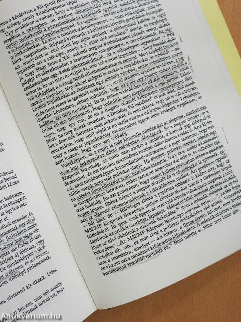 A Magyar Szocialista Munkáspárt Központi Bizottságának 1989. évi jegyzőkönyvei I-II. (többszörösen dedikált példány)