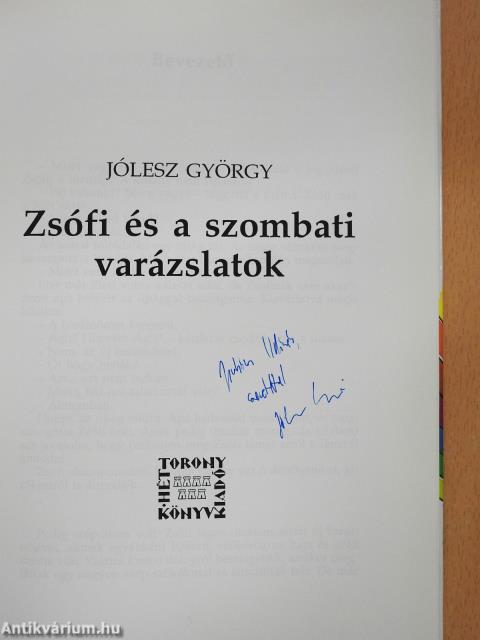 Zsófi és a szombati varázslatok (dedikált példány)