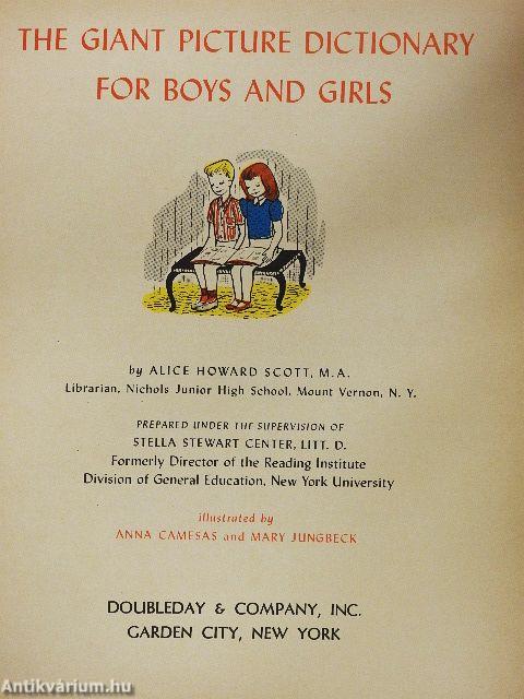 The Giant Picture Dictionary for boys and girls