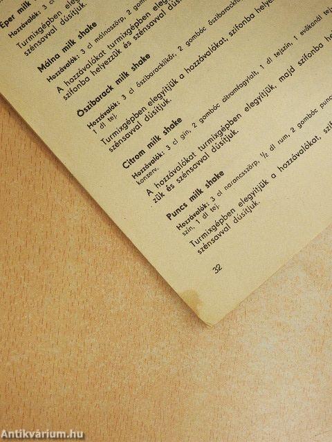 Kevert és turmix italok