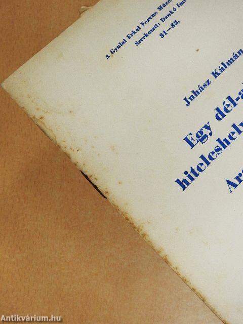 Egy dél-alföldi hiteleshely kiadványai