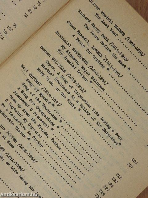 Szöveggyűjtemény az amerikai irodalomból