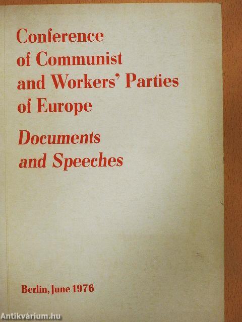 Conference of Communist and Workers' Parties of Europe