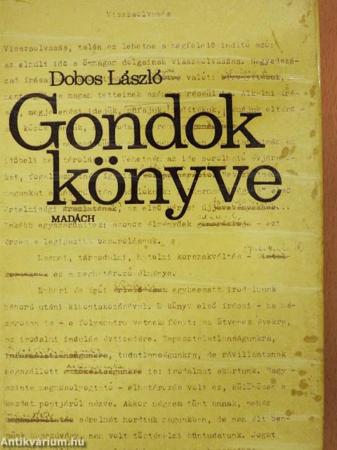 Gondok könyve (dedikált példány)