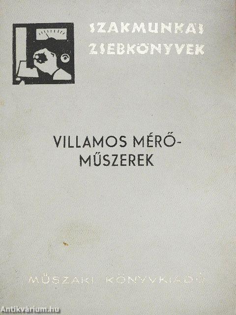 Villamos mérőműszerek