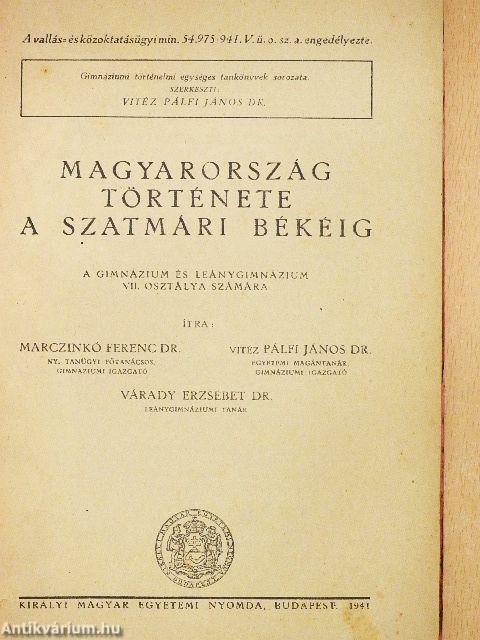 Magyarország története a szatmári békéig