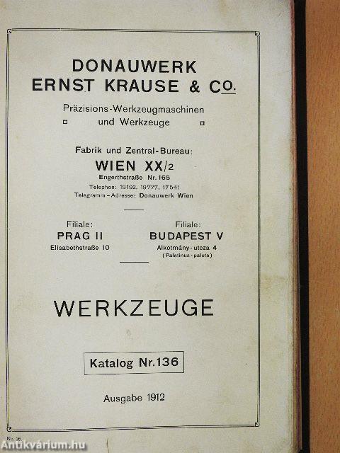 Donauwerk Ernst Krause & Co. - Werkzeuge
