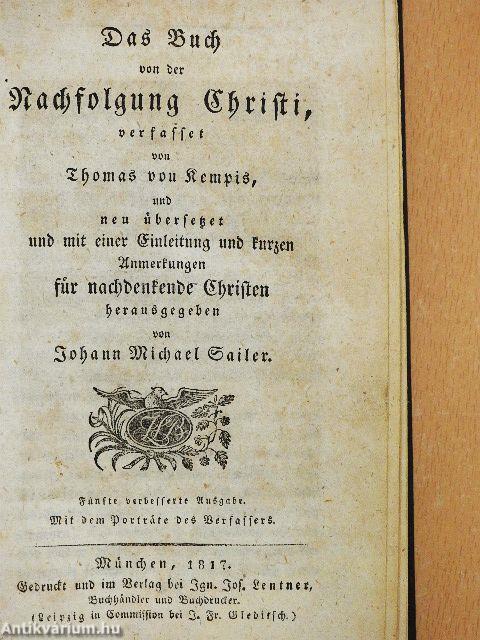 Das Buch von der Nachfolgung Christi (gótbetűs)