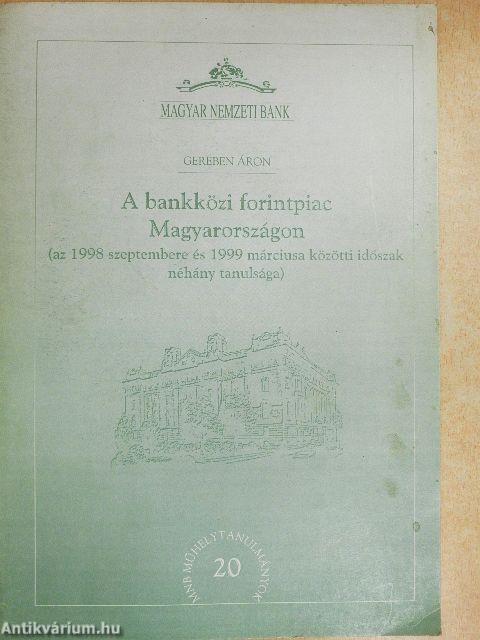 A bankközi forintpiac Magyarországon