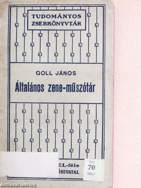 Általános zene-műszótár