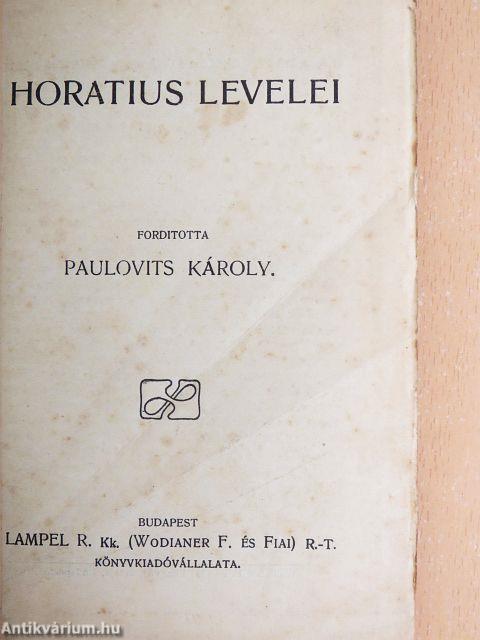 Horatius levelei