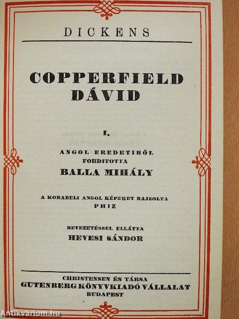 Copperfield Dávid I-VI.