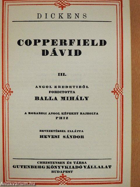 Copperfield Dávid I-VI.