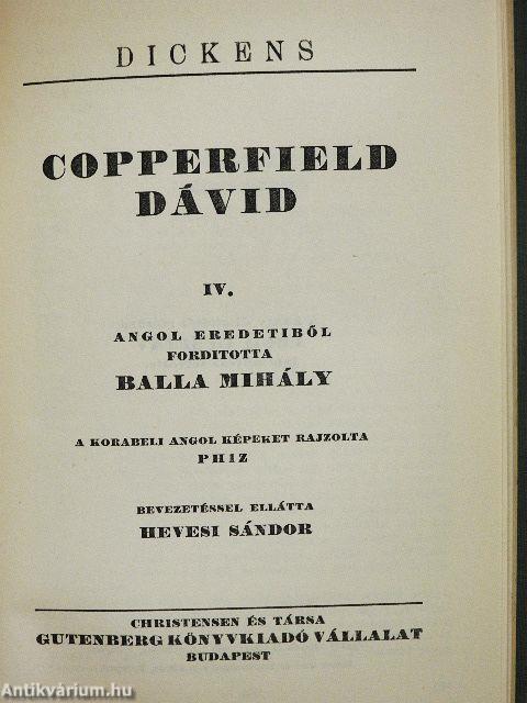 Copperfield Dávid I-VI.