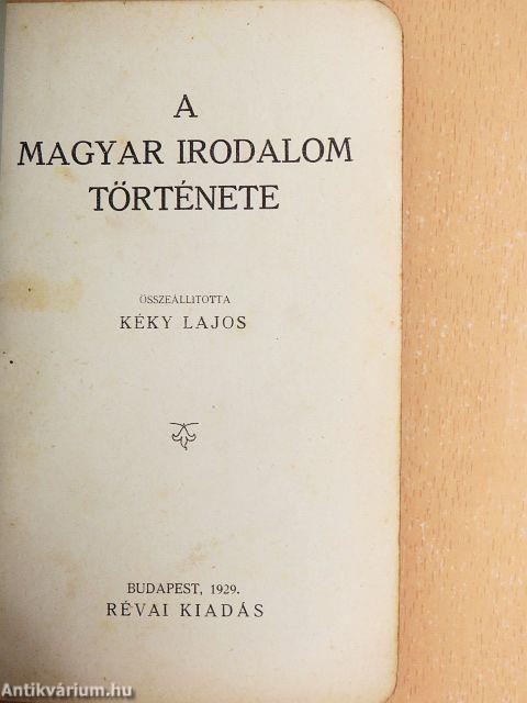 A magyar irodalom története