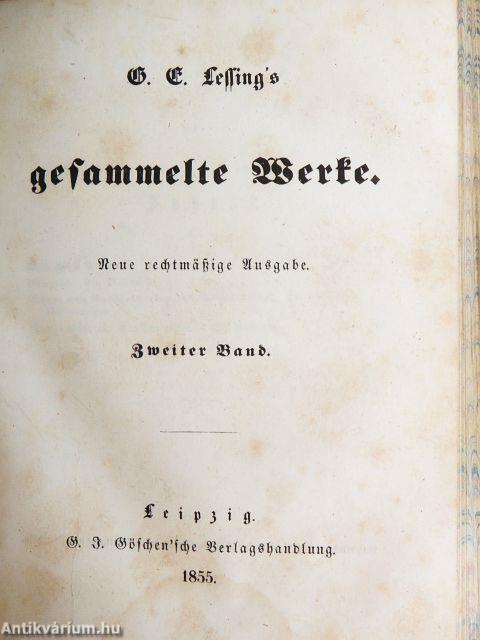 G. E. Lessing's gesammelte Werke I-II (gótbetűs)