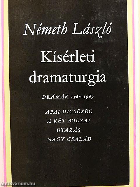 Kísérleti dramaturgia I-II.