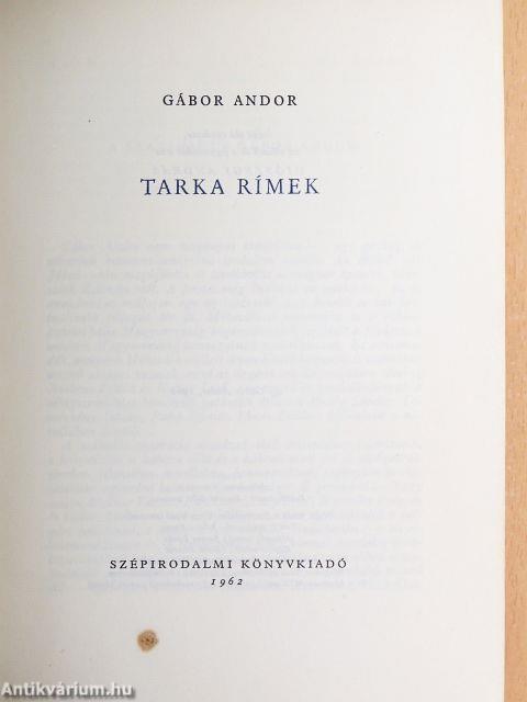 Tarka rímek