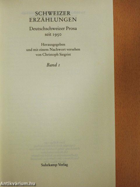 Schweizer Erzählungen 1-2.
