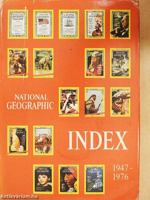 National Geographic Index 1947-1976