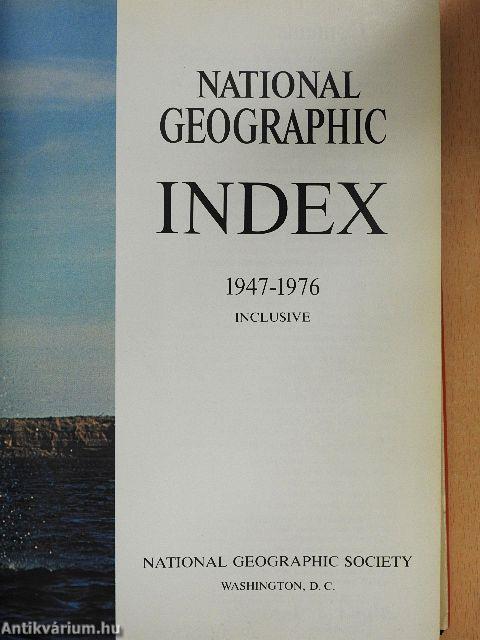 National Geographic Index 1947-1976