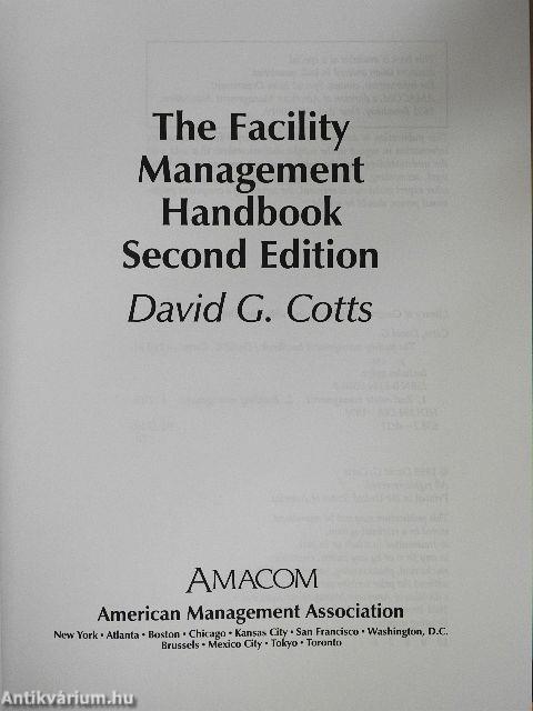 The Facility Management Handbook