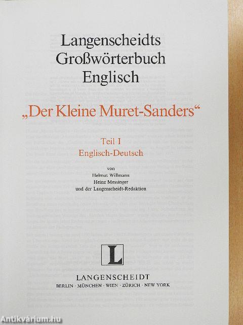 Langenscheidts Großwörterbuch Englisch I. - Englisch-Deutsch