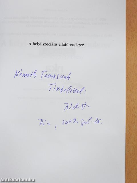 A helyi szociális ellátórendszer (dedikált példány)