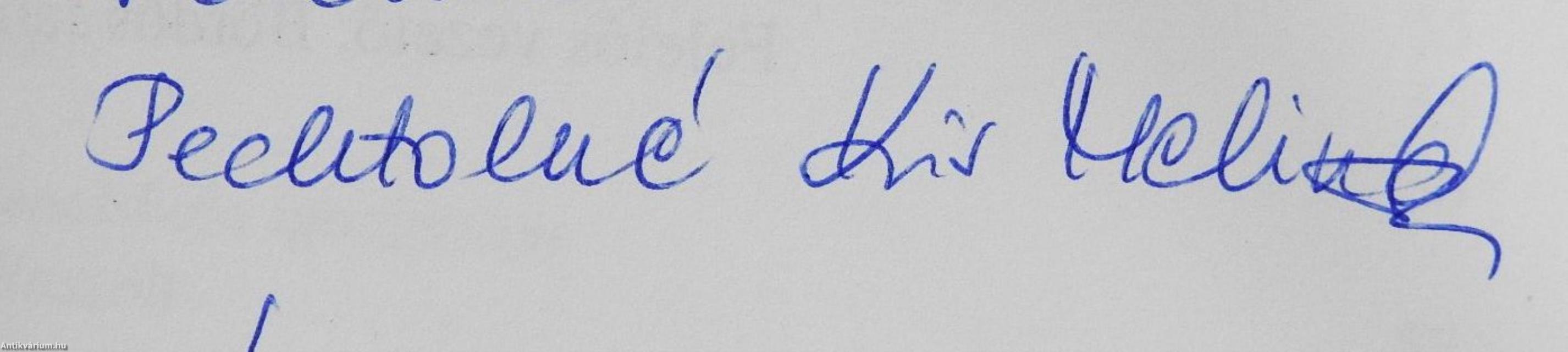 Harmónia Zeneiskola (dedikált példány)