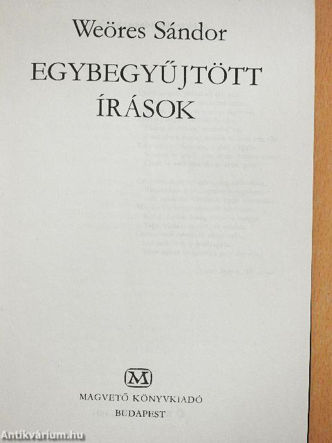 Egybegyűjtött írások 2. (töredék)