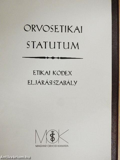 Orvosetikai statutum