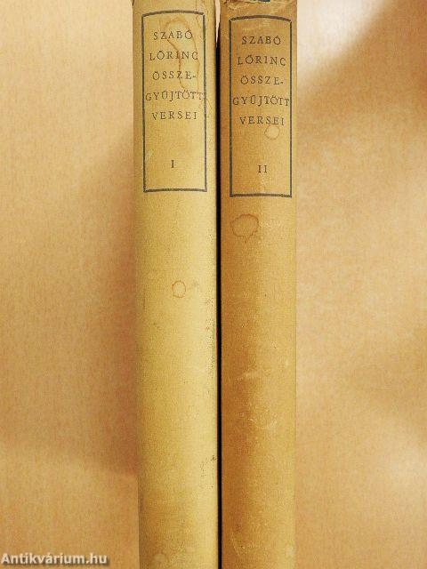 Szabó Lőrinc összegyűjtött versei I-II.