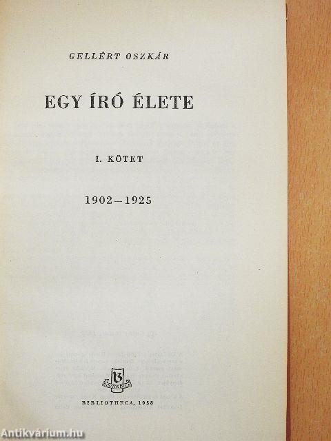 Egy író élete I. (töredék)