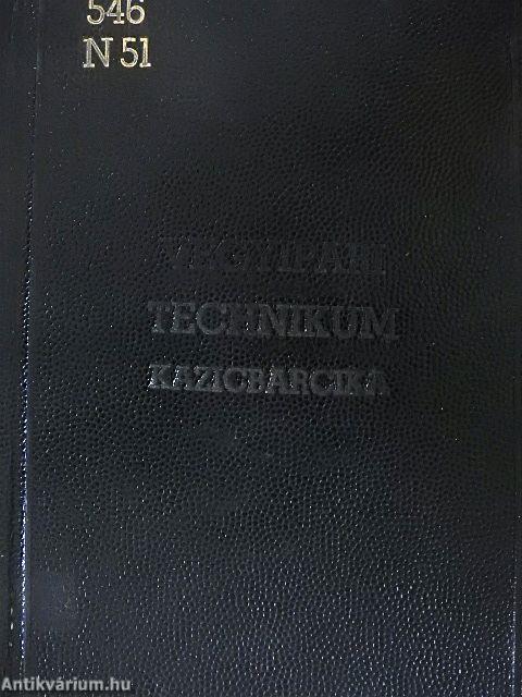 Kémiai táblázatok