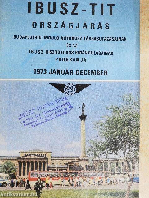IBUSZ-TIT Országjárás 1973 január-december