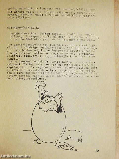 Baromfiétel receptek