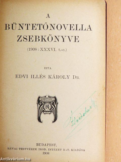 A Büntetőnovella Zsebkönyve