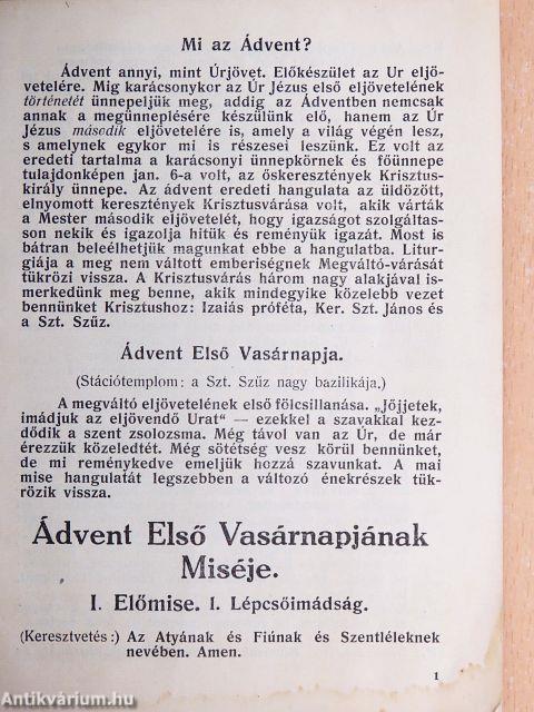 "Együtt az egyházzal" 1929. december 1.