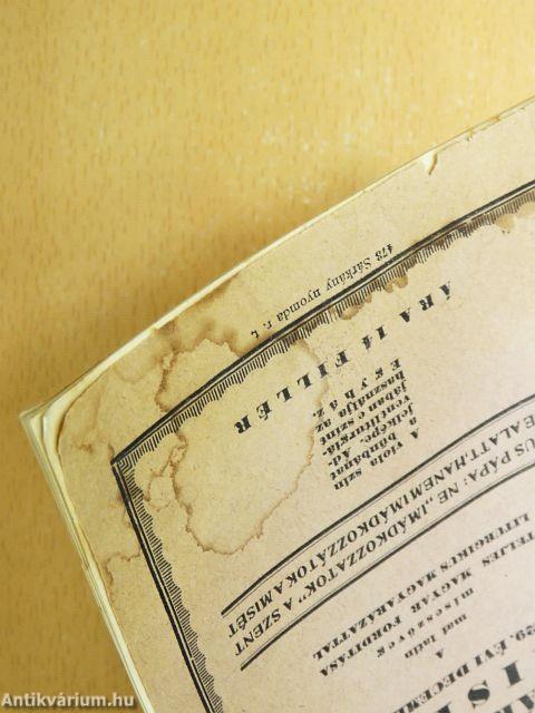 "Együtt az egyházzal" 1929. december 1.