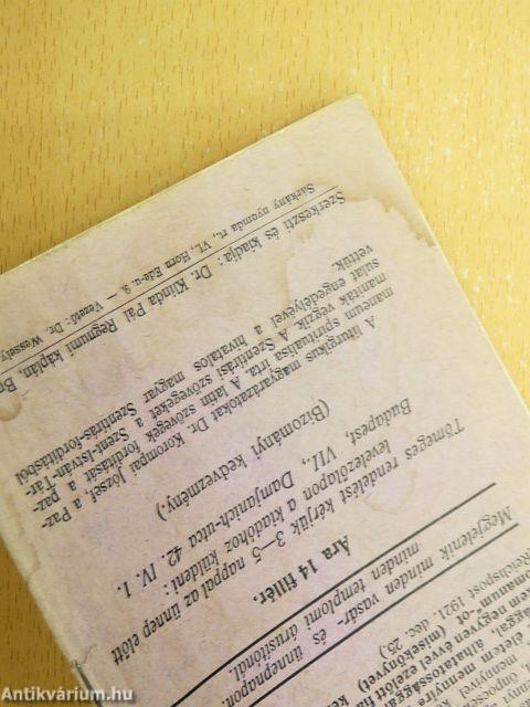 "Együtt az egyházzal" 1929. december 1.