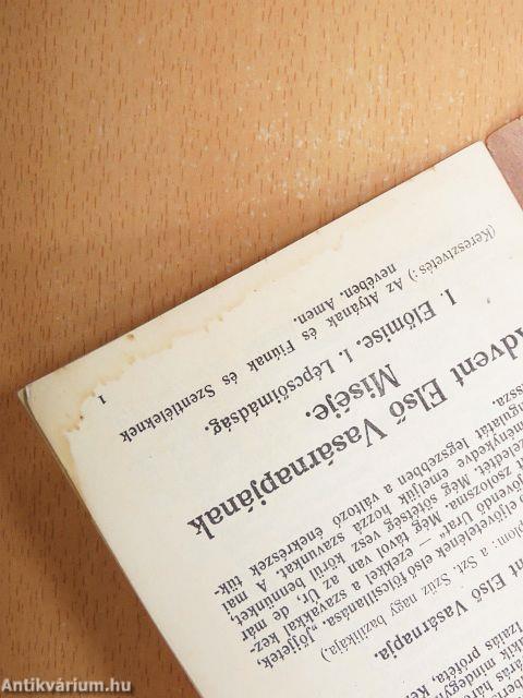 "Együtt az egyházzal" 1929. december 1.