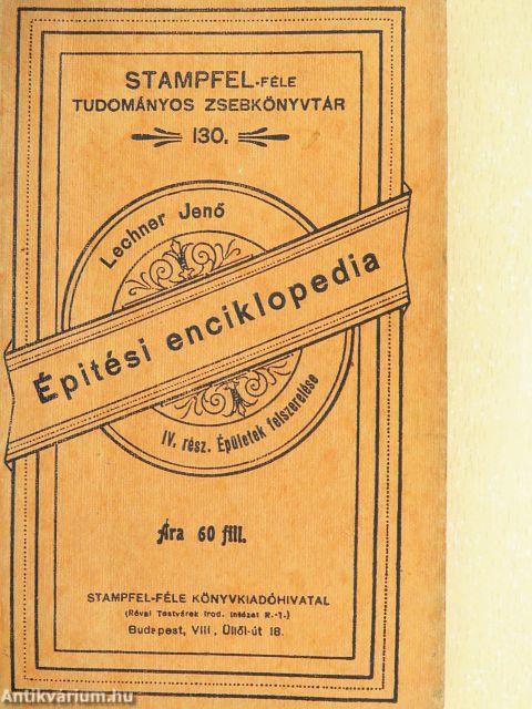 Épitési enciklopedia IV.